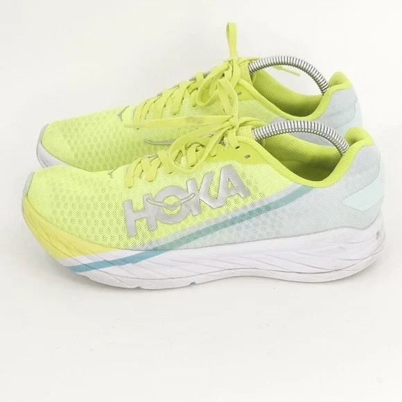 Hoka‎ One One Gray and Yellow Athletic Shoes Hoka One One Stinson 3 ATR 1008326 GGFS Gray Yellow Running  main image 4